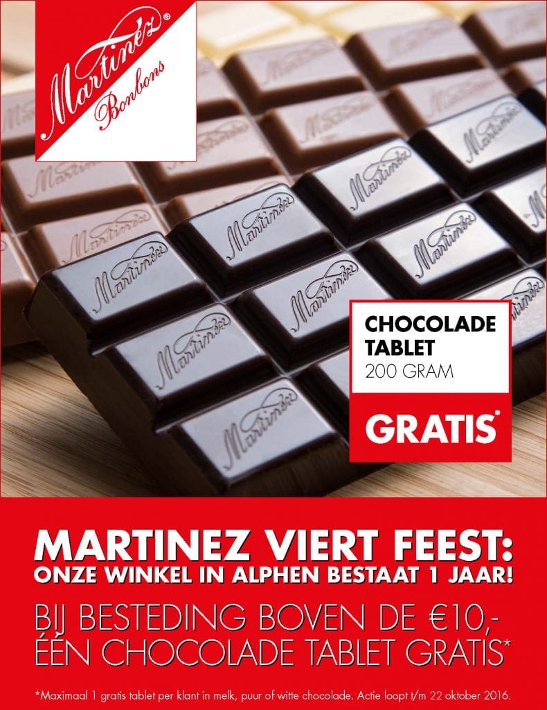 Martinez Chocolatier viert feest!